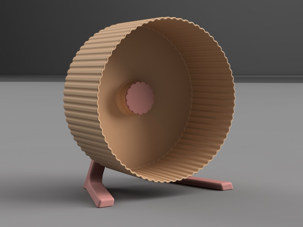 Hamster Koşu Tekerleği (210 mm, Rulmansız, Ayaklı)