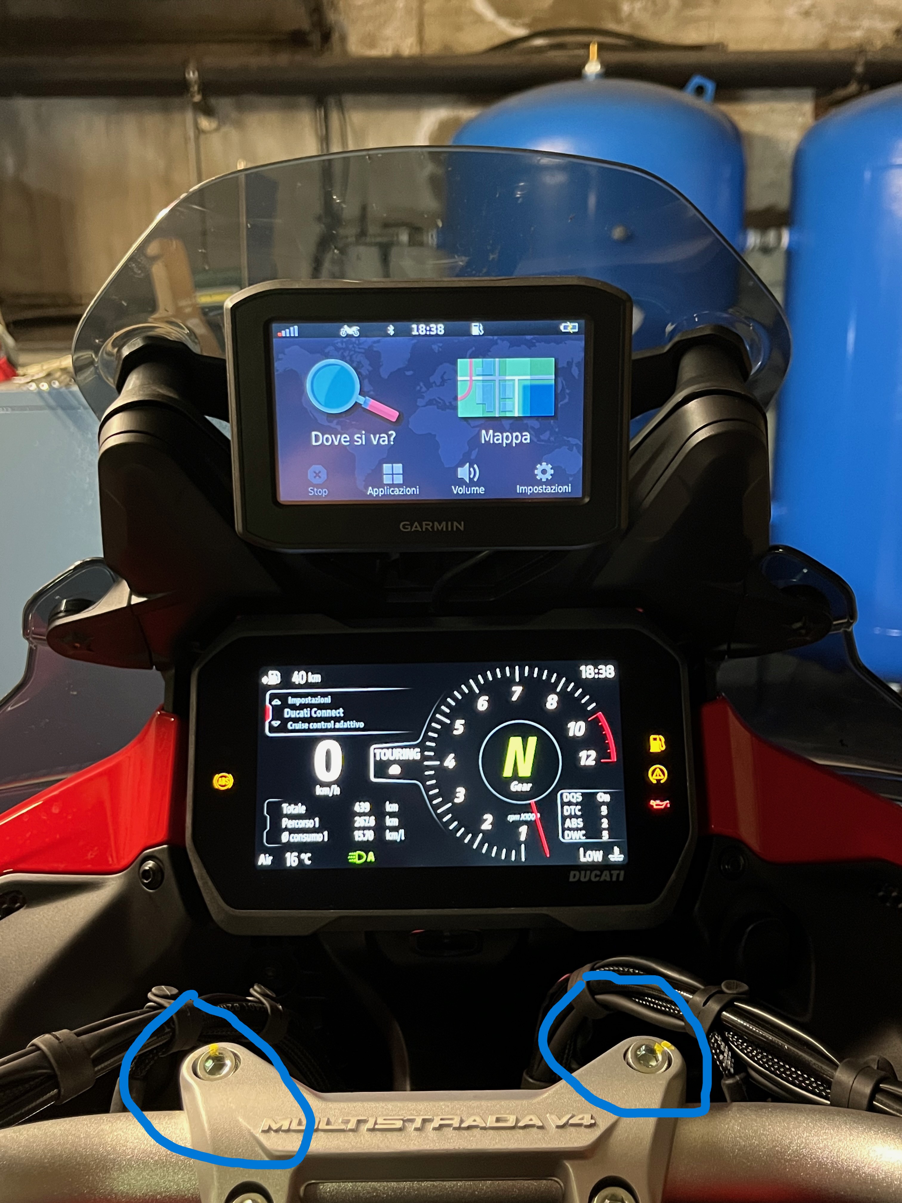 Ducati Multistrada V4 Telefon Tutucu Bağlantısı
