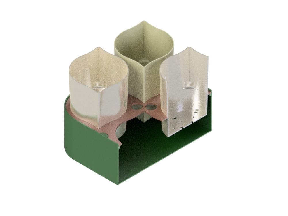 Dört Gözlü Kendi Kendini Sulayan Fide Kabı (3 Parçalı Set) görsel 3