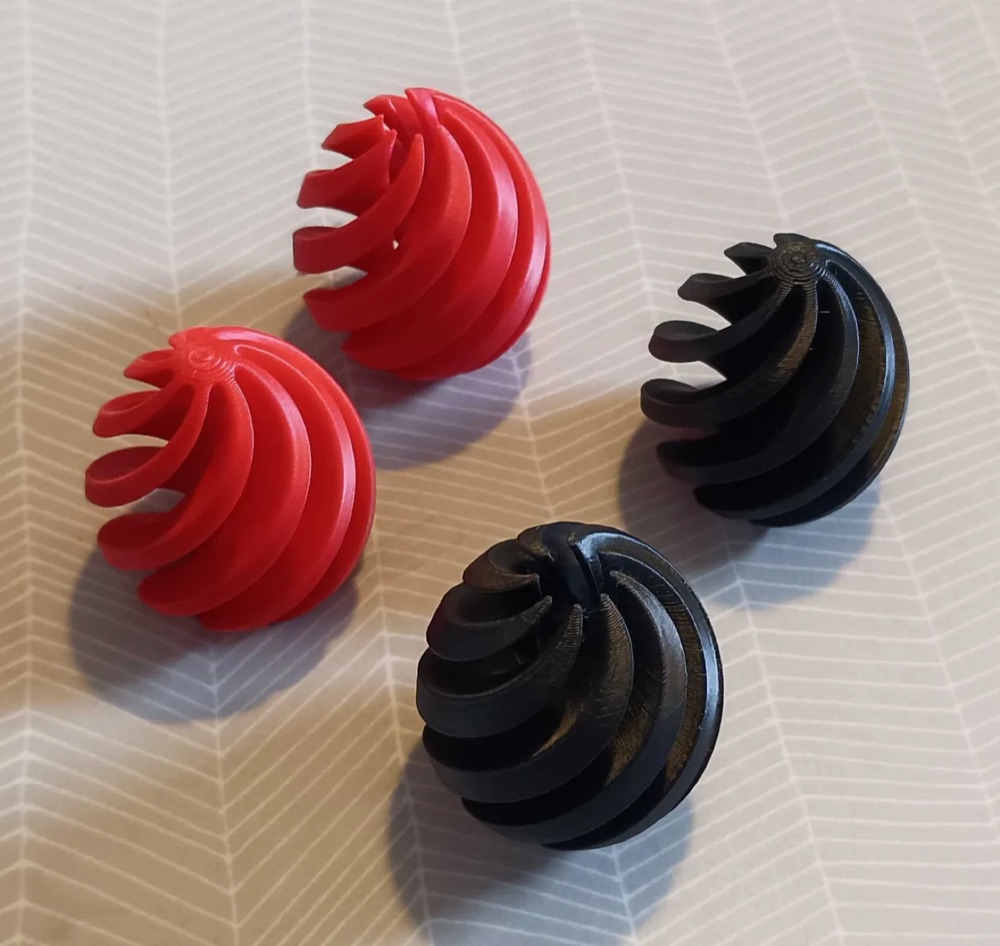 Spiral Fidget Yumurta (Helezon Kanallı, İç Parçası Kayan) görsel 3