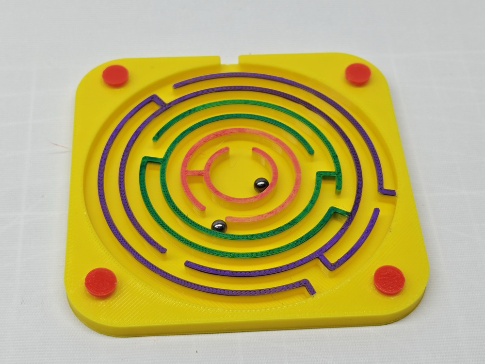 Avuç İçi Spiral Labirent Bulmaca (Çok Katmanlı Yol, Küçük Bilyeli) görsel 3
