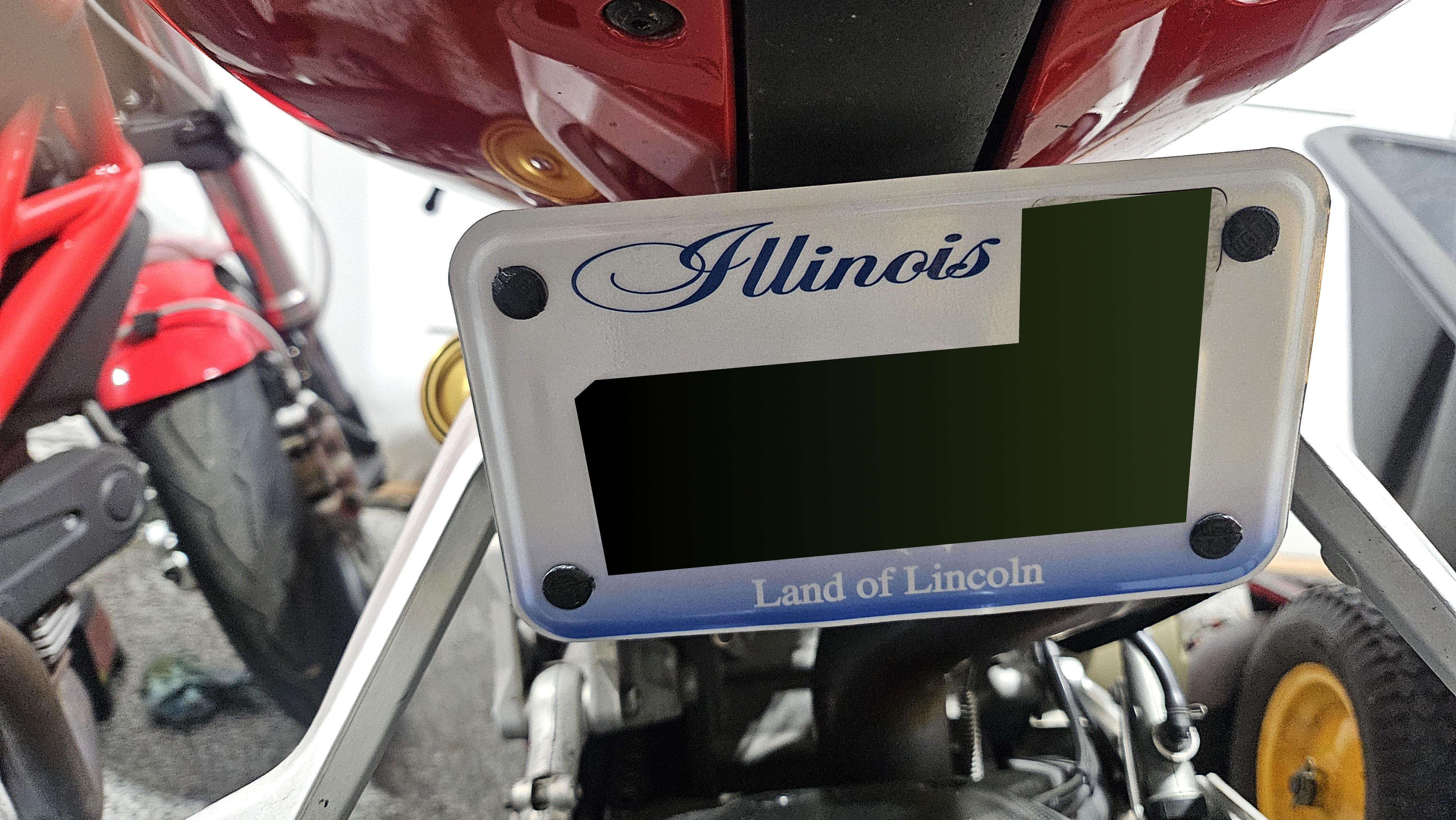Ducati Panigale 1199S (2012) Plaka Tutucu görsel 2