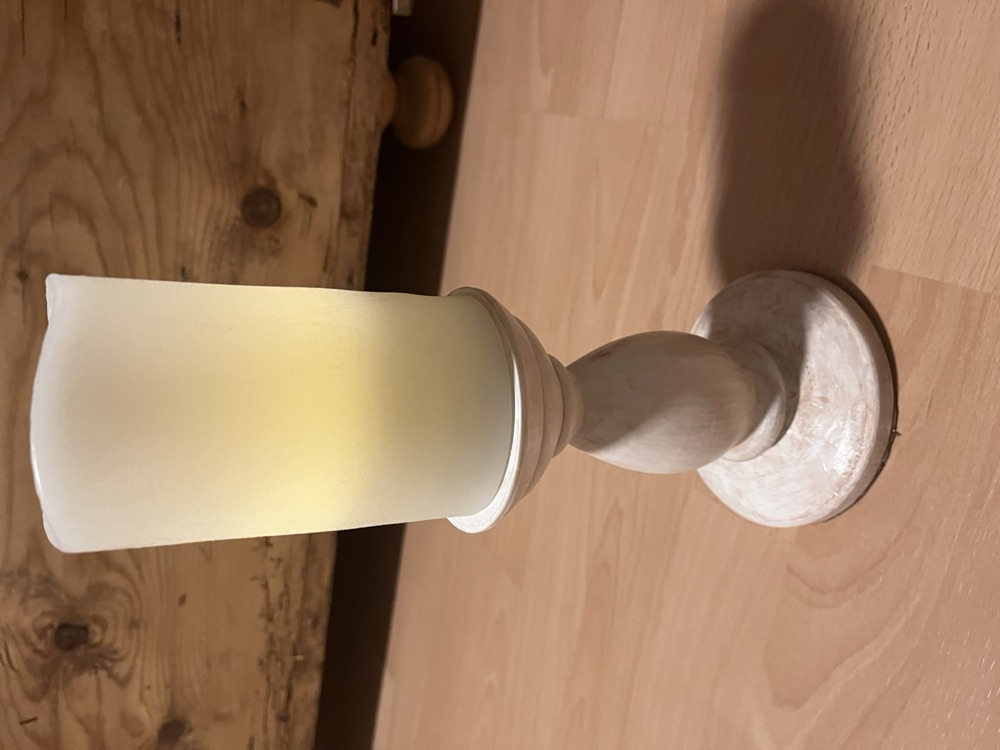 Yuvarlak Kaideli Sade Mumluk (15 cm) görsel 2