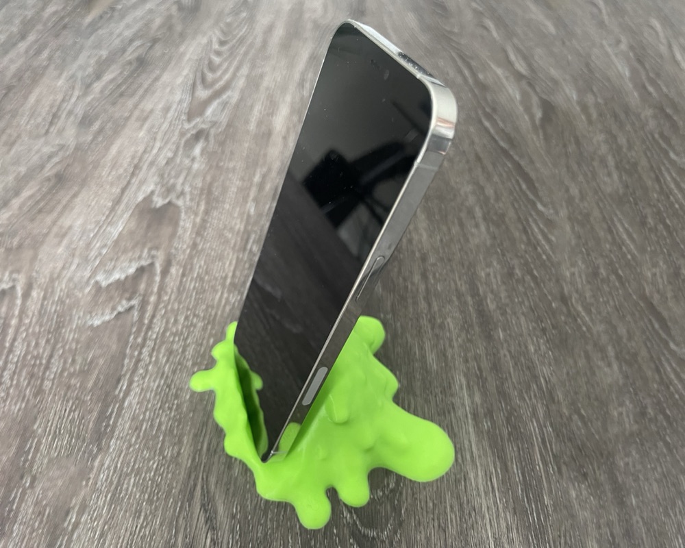 Sümük Görünümlü Telefon Standı (Akan Damla Formlu) görsel 2