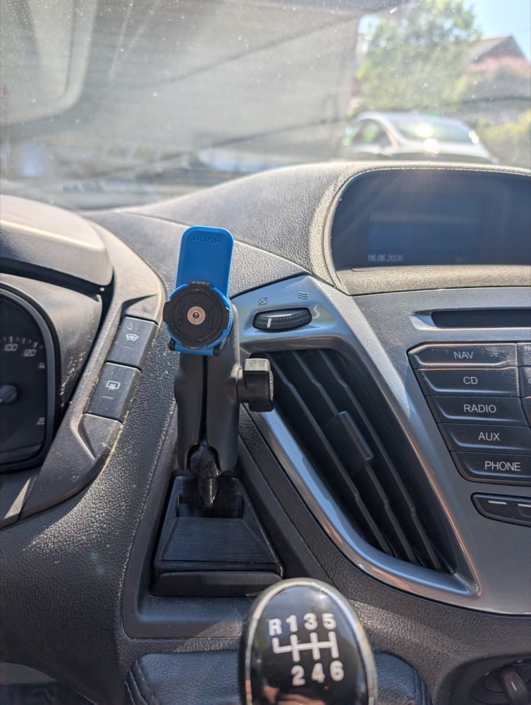 RAM Bilyalı Telefon Montaj Adaptörü (Ford Transit Custom Uyumlu)