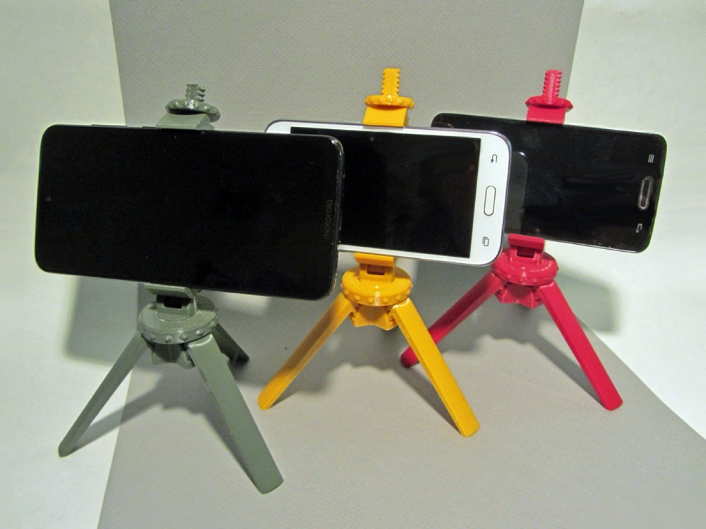 Katlanır Telefon Tripodu (Açı Ayarlı, Üç Ayaklı)