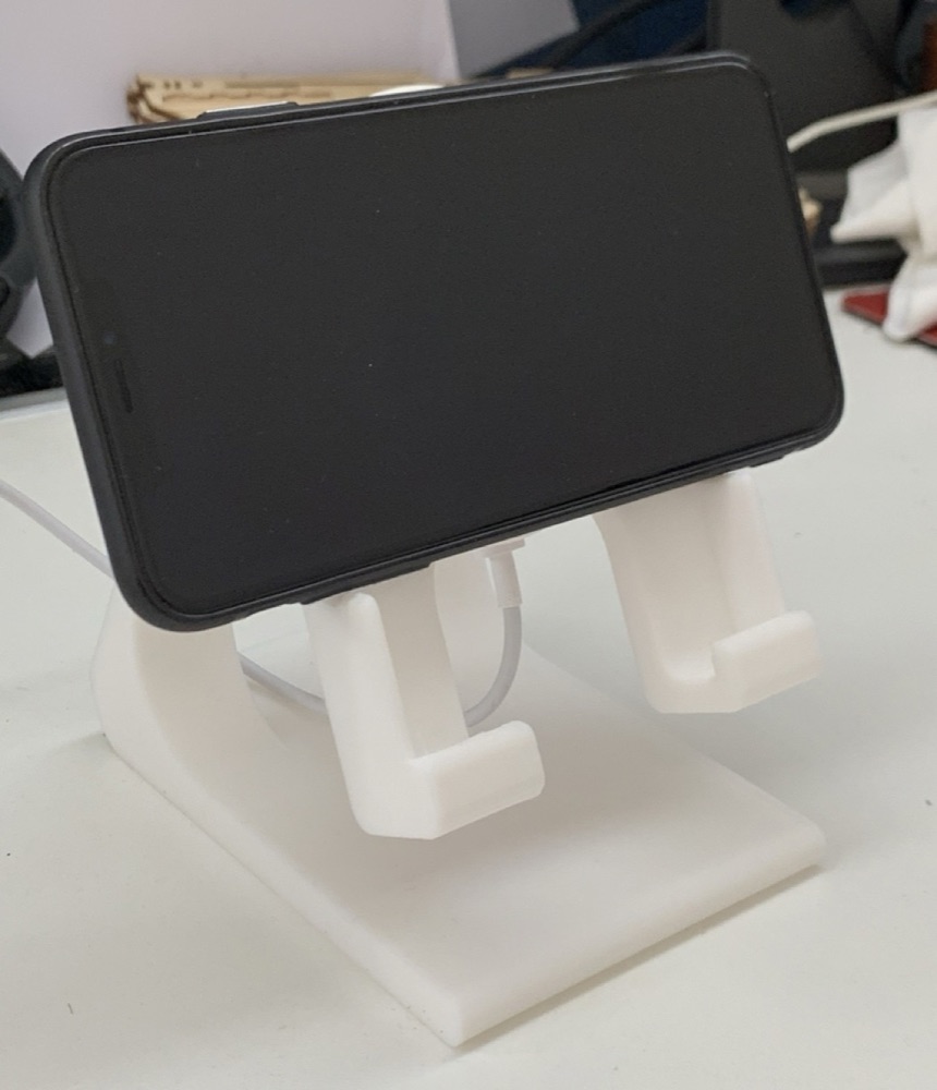 Yuvarlak Şarj Altlıklı Telefon Standı (Kılıflı Telefonlara Uygun) görsel 3