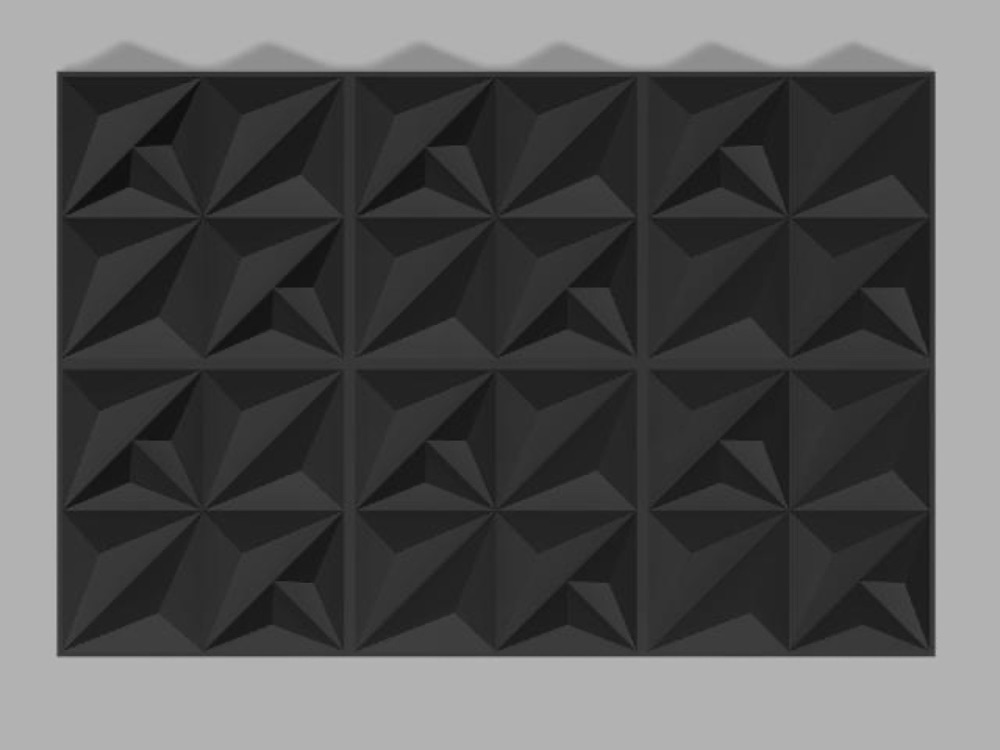 Geometrik Duvar Paneli (Kolay Bağlantılı, 215 mm) görsel 2