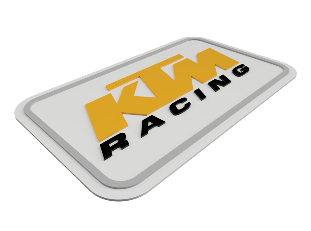 KTM Racing Plaka