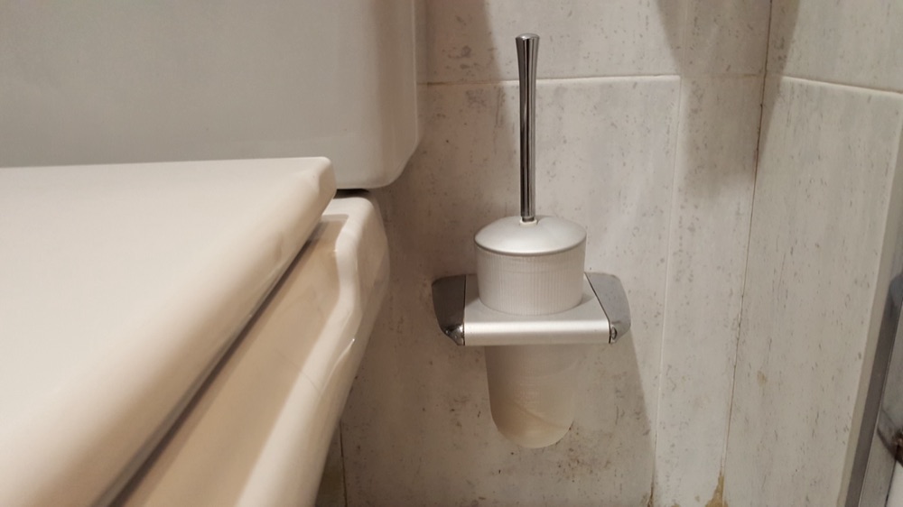 Duvar Askısına Oturan Tuvalet Fırçası Kabı (Ölçülendirilebilir) görsel 3
