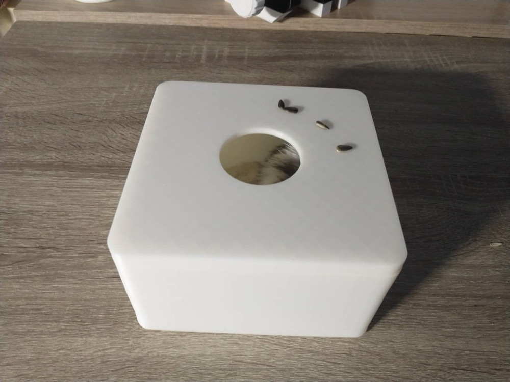 Hamster Kum Banyosu (Kapaklı, Üstten Delikli Kare Kutu) görsel 2