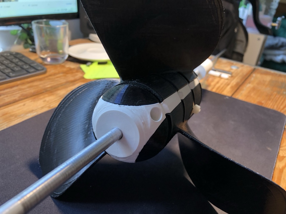 Kayak Icin 3 Parcali Pervane görsel 2