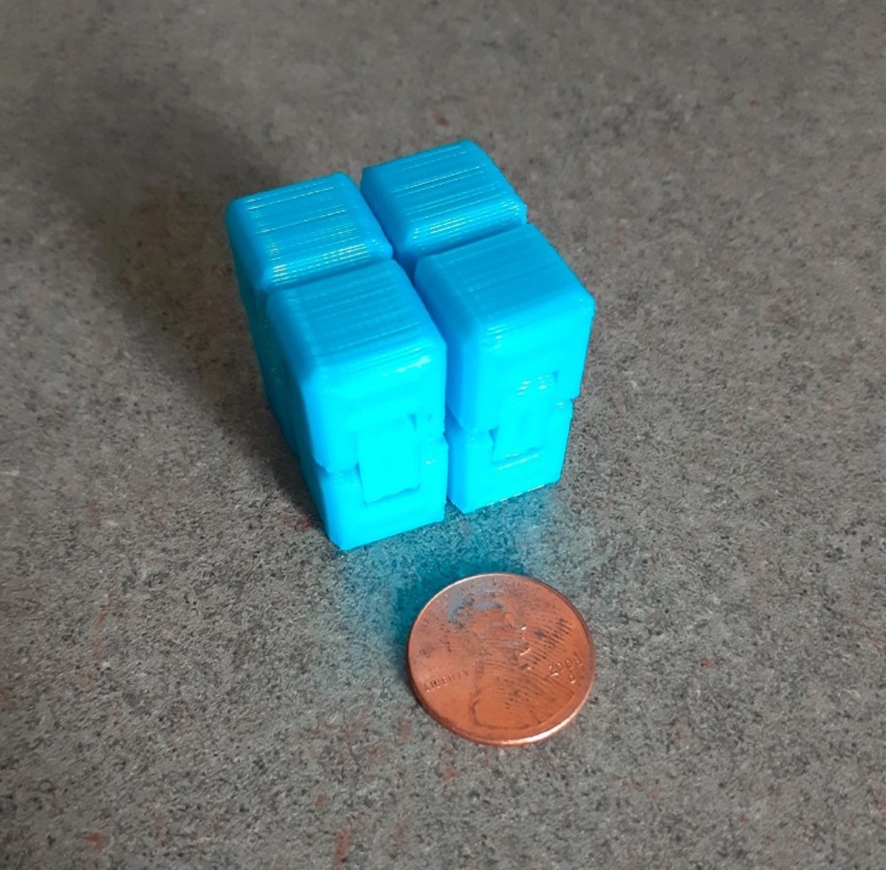Mini Sonsuz Küp (13,3 ve 11,8 mm Küp Kenarı, Güçlendirilmiş Menteşeli) görsel 1