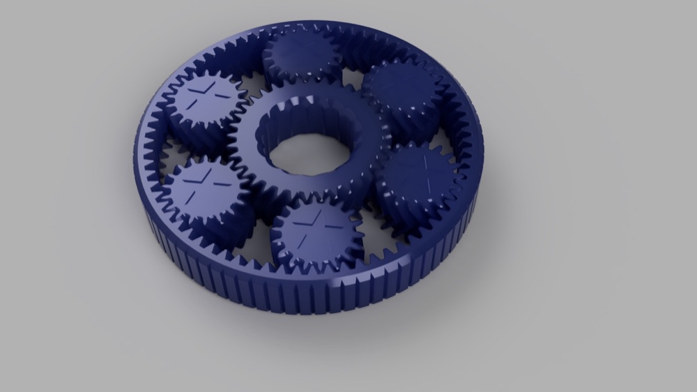 Balık Sırtı Dişli Gezegen Dişli Fidget (Elde Çevrilen, 120 mm)