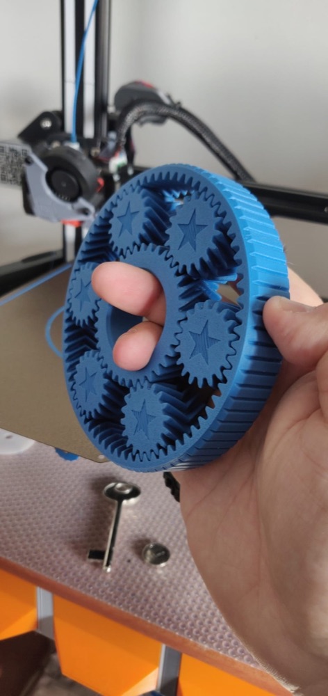 Balık Sırtı Dişli Gezegen Dişli Fidget (Elde Çevrilen, 120 mm) görsel 2