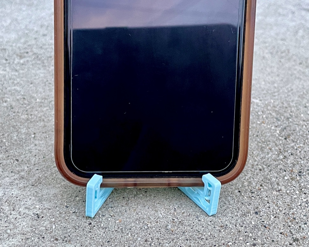 Katlanır Telefon Standı (Dantel Desenli Menteşeli) görsel 3