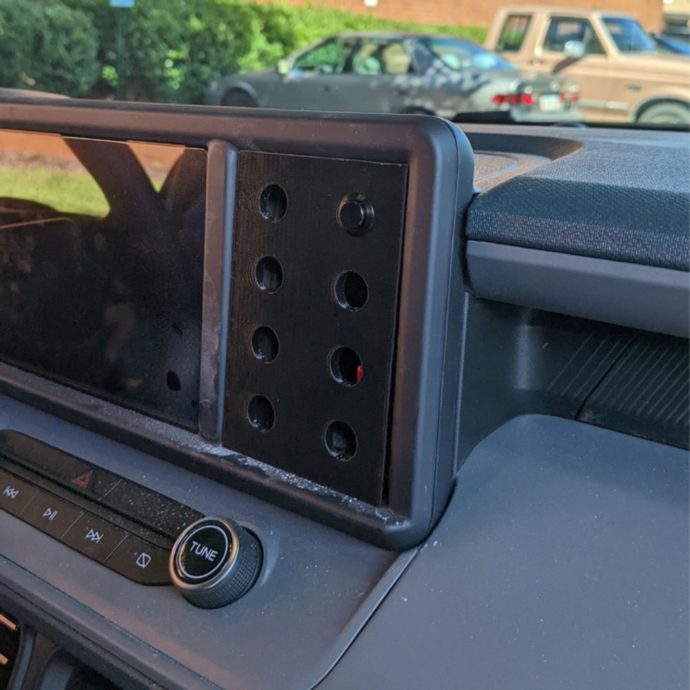 Ford Maverick Cubby Flush Button Panel