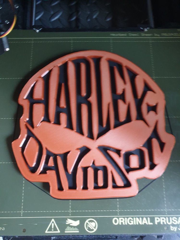 Harley-Davidson Motosiklet Silüet Plaketi