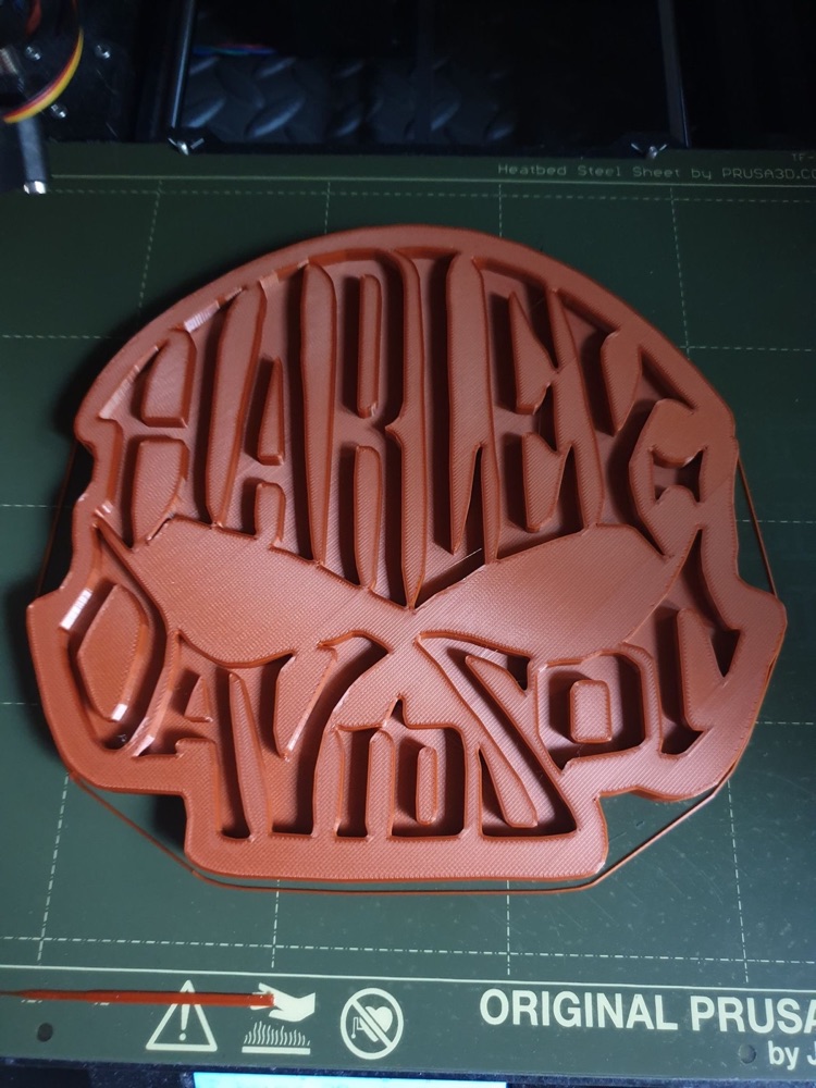 Harley-Davidson Motosiklet Silüet Plaketi görsel 3