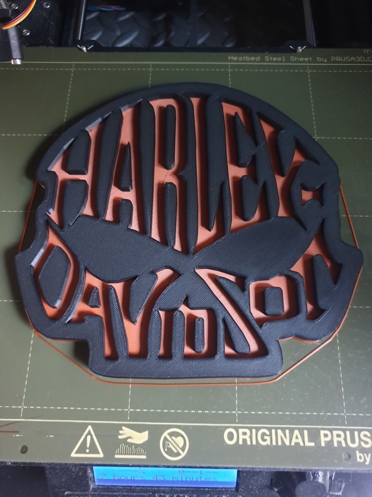 Harley-Davidson Motosiklet Silüet Plaketi görsel 4