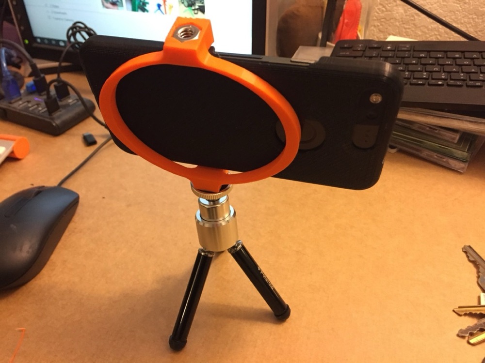 Halka Biçimli Tek Parça Telefon Kıskacı (Tripod İçin)