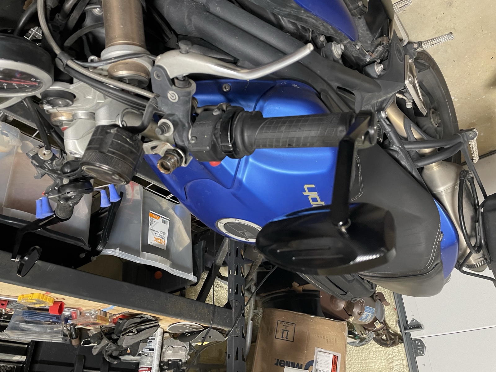 Triumph Speed/Street Triple Ayna Sapı Adaptörü görsel 3
