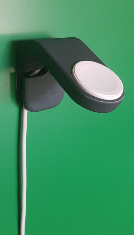 Akıllı Saat Şarj Standı (Apple Watch İçin, Çift Taraflı Bantla Duvara Yapışan)