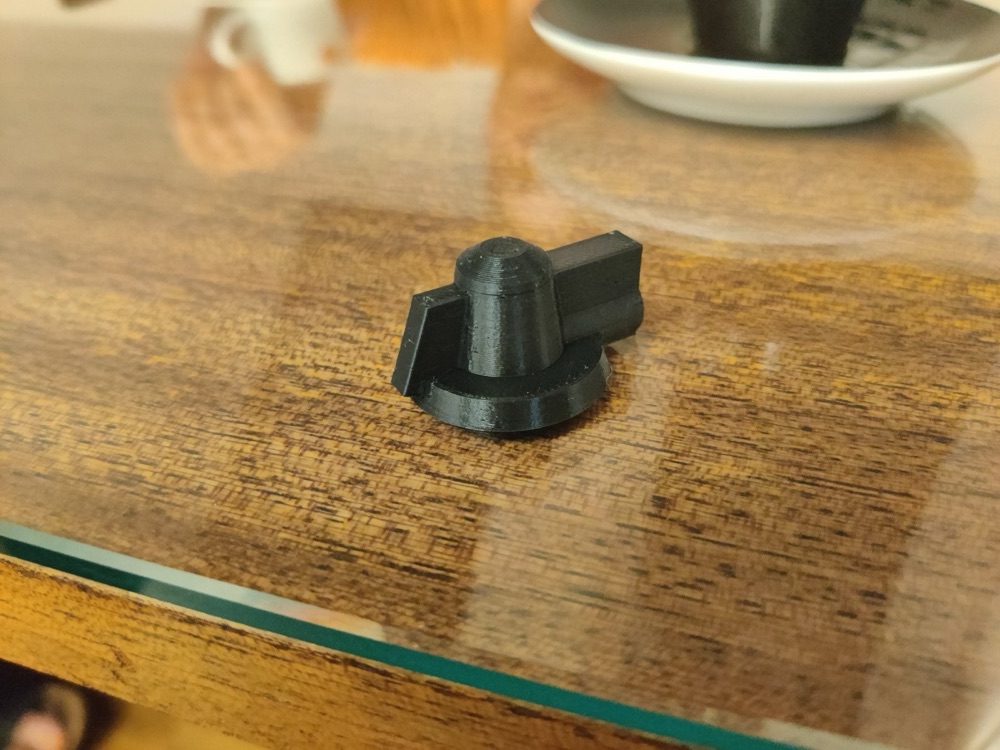 6 mm Kare Milli Şalter Yedek Düğmesi (Döner Kollu, Vida Sabitlemeli)