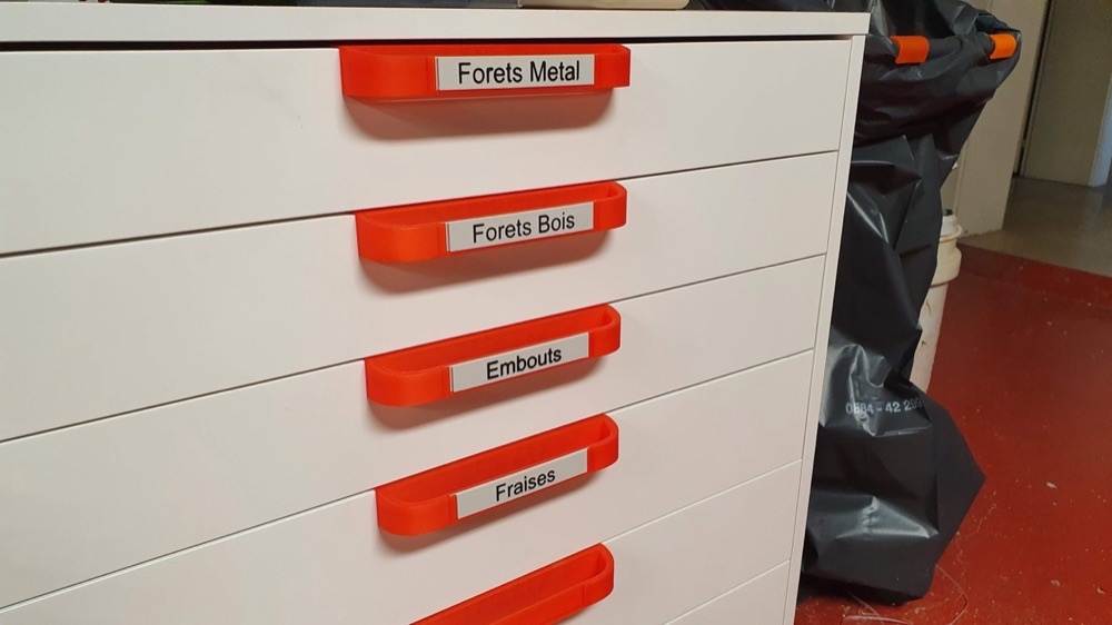 IKEA ALEX Çekmece Kulpu ve Etiket Tutucusu