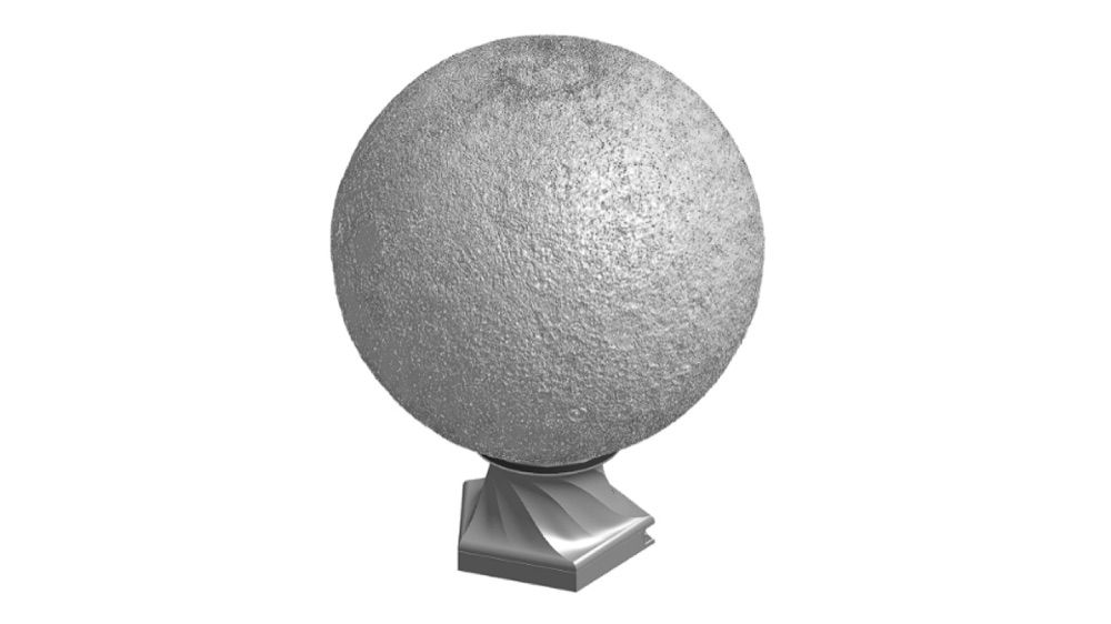 Ay Lambası (174 mm Litofan Küre ve Taban) görsel 3
