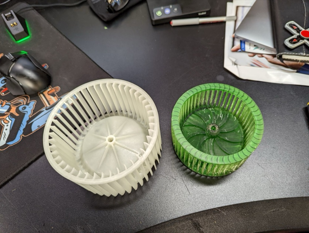 Ford to FJ40 blower fan adaptörü