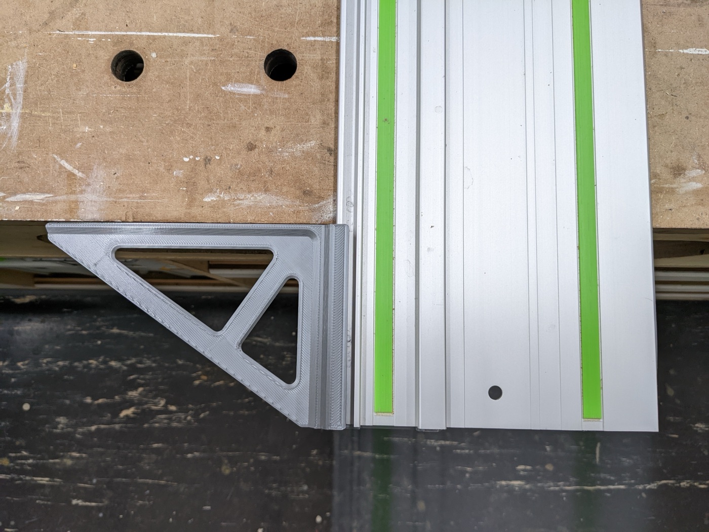 Makita ve Festool Tracksaw Rayı Dik Gönyesi