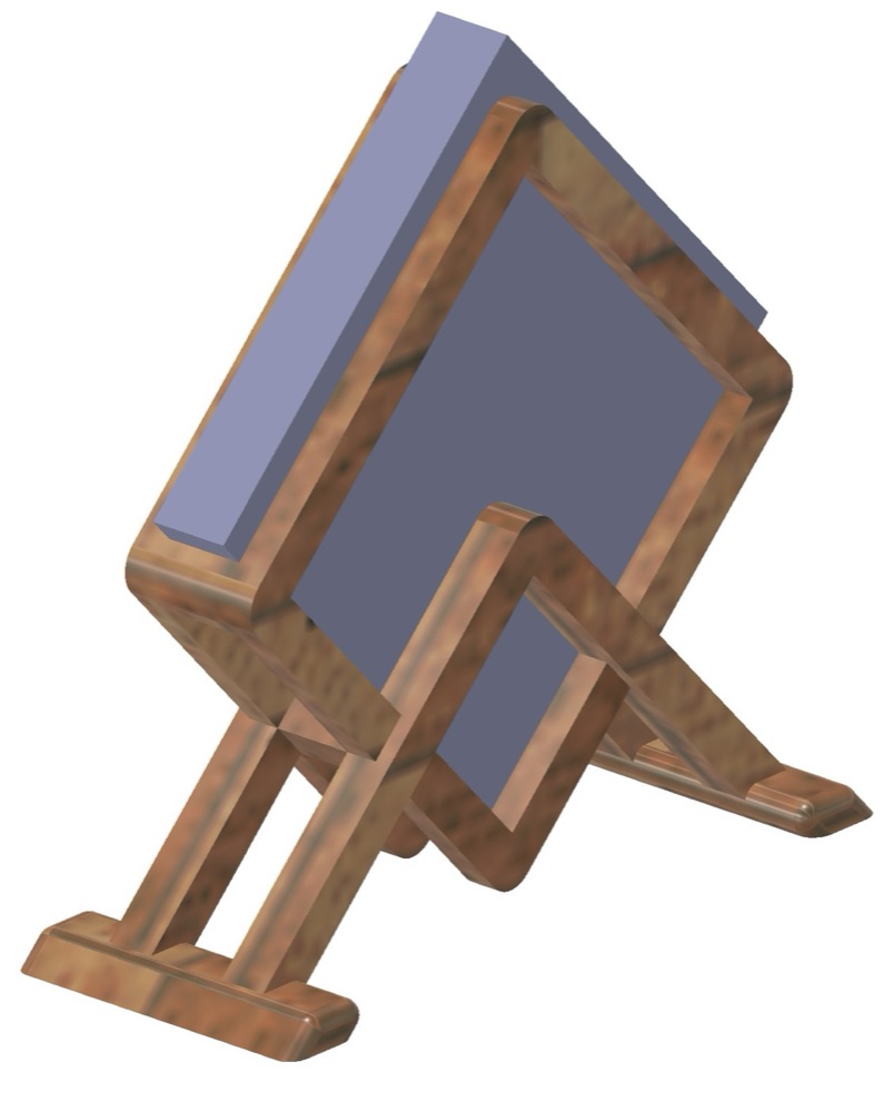 Geometrik Ayaklı Peçetelik (İki Boy)