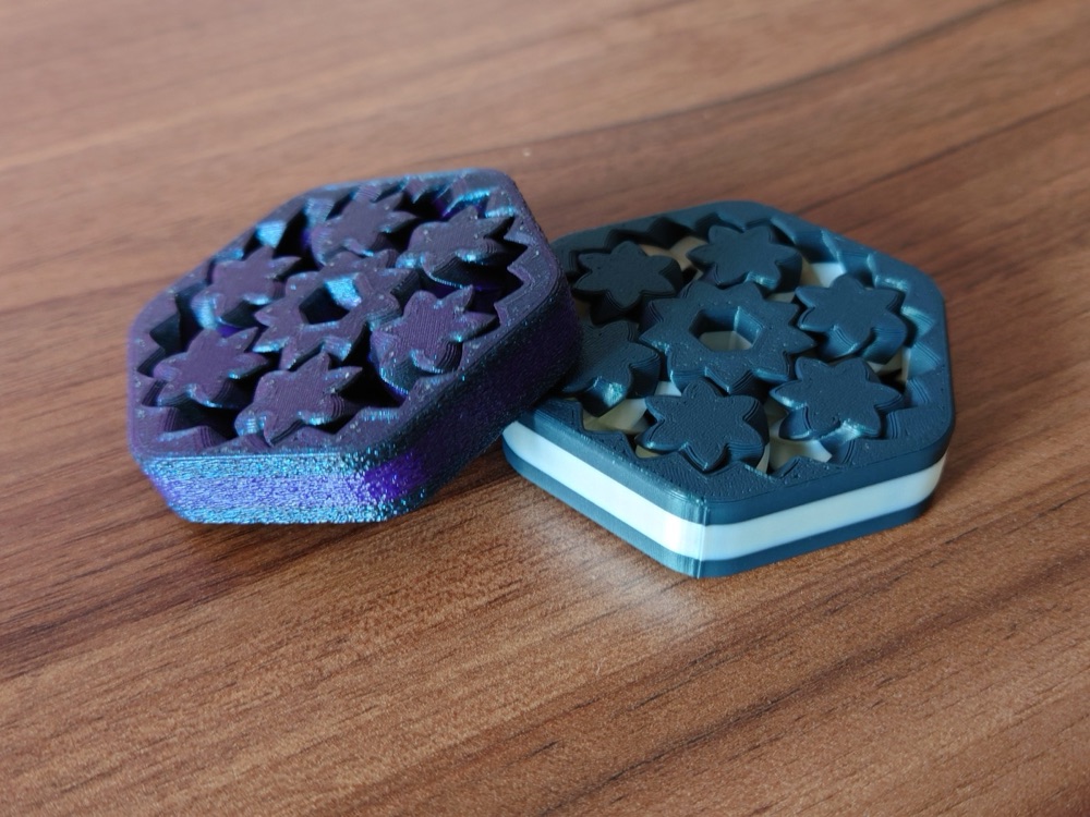 Altıgen Planet Dişli Fidget (Çevrilen Dişli Çarklı, 4 Kalınlık Seçenekli) görsel 2