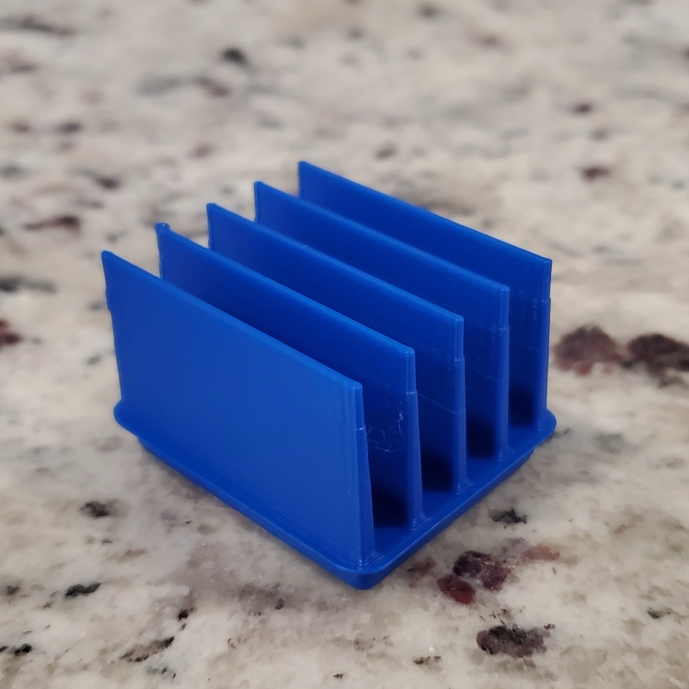 Cetvel Tutucu (Gridfinity Uyumlu, 35 × 42 mm Dar Modül) görsel 2