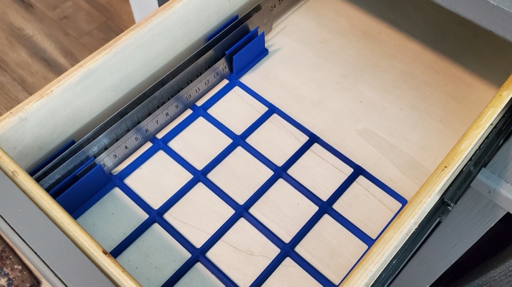 Cetvel Tutucu (Gridfinity Uyumlu, 35 × 42 mm Dar Modül) görsel 3