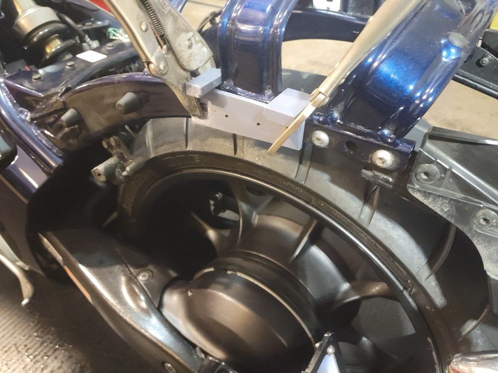 Honda Fury Sırt Demiri Delik Hizalama Şablonu