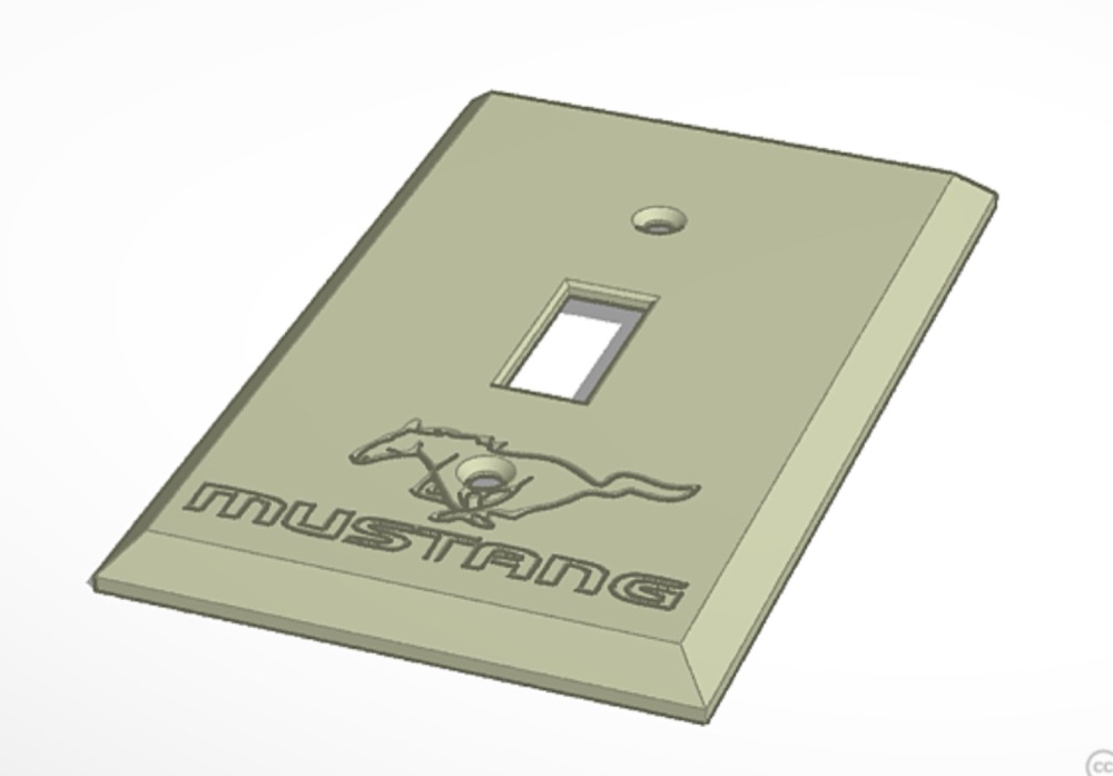 Ford Mustang switch plate