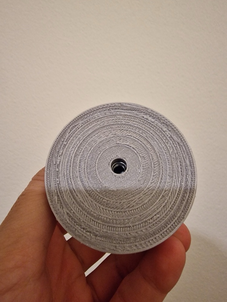Tencere Kapağı Tutamağı (Mantar Biçimli, M6 Somun Yuvalı, 65 mm) görsel 2