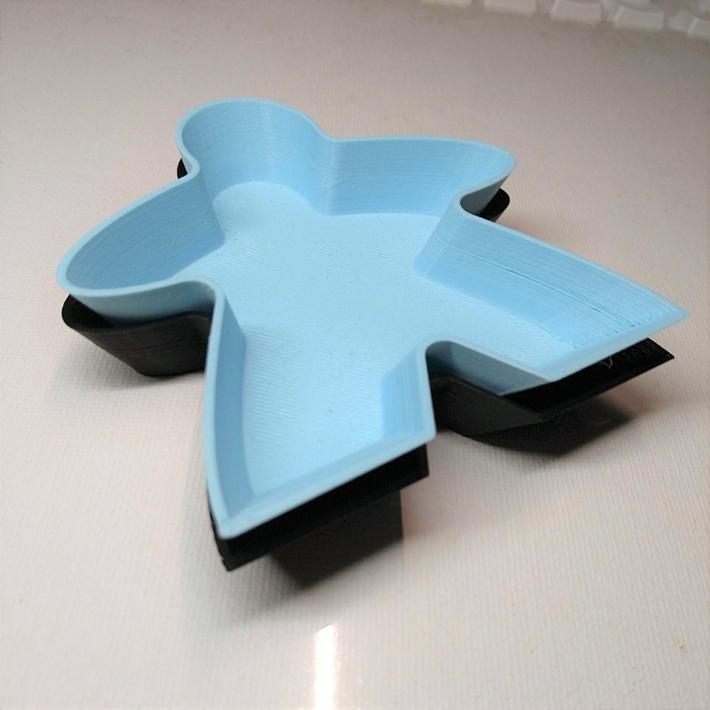 Meeple Şeklinde İstiflenebilir Oyun Tepsisi (9 cm ve 15 cm, İnce Duvarlı)