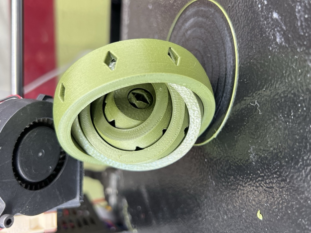 Elmas Oyuklu Altı Halkalı Dönen Fidget (İç İçe Halkalar, 70 mm)