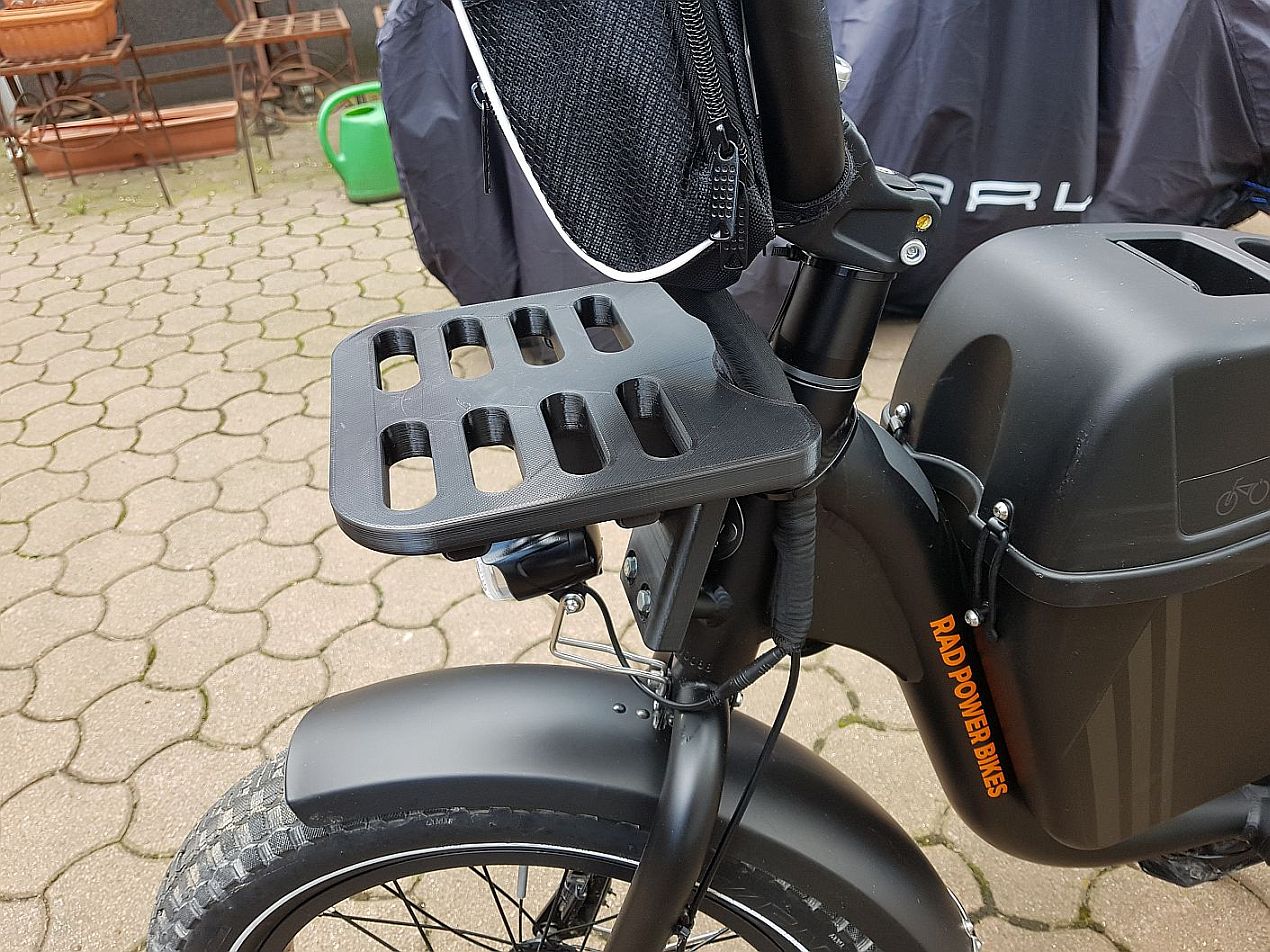 E-Bisiklet Ön Yük Rafı Montaj Braketi görsel 4
