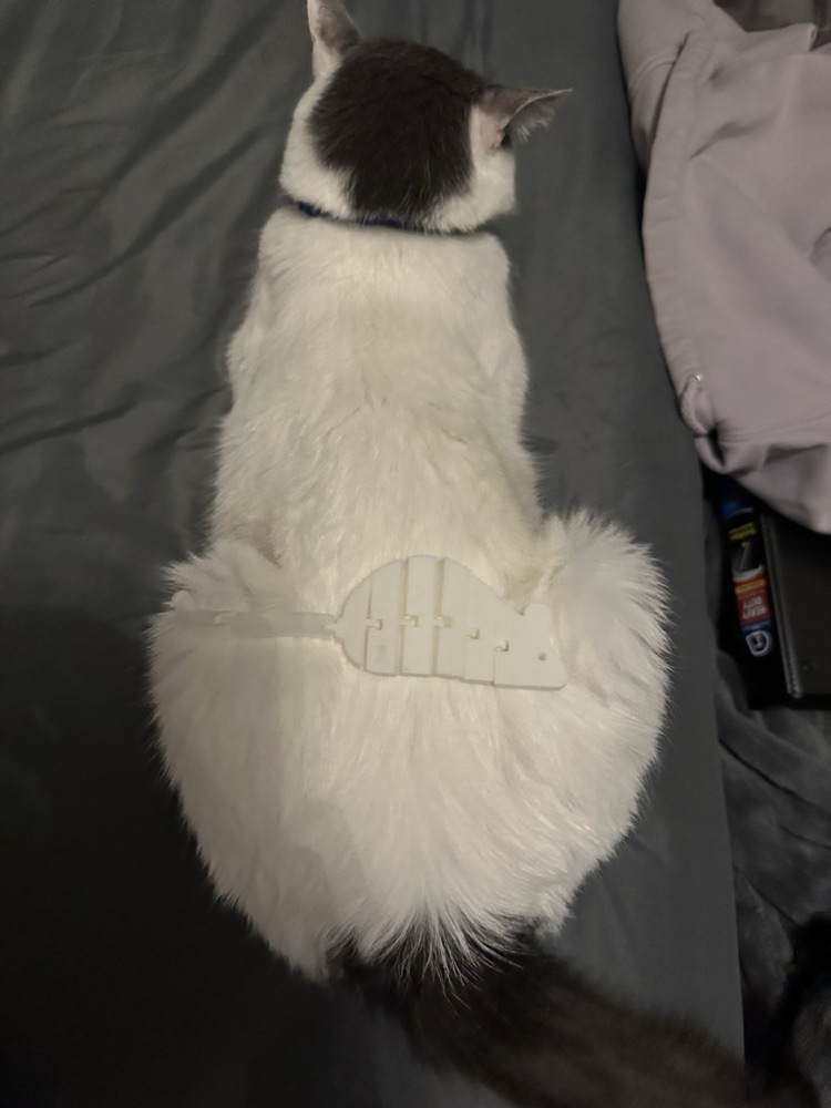 Eklemli Fare Kedi Oyuncağı (Hareketli Gövde, Tek Parça) görsel 3