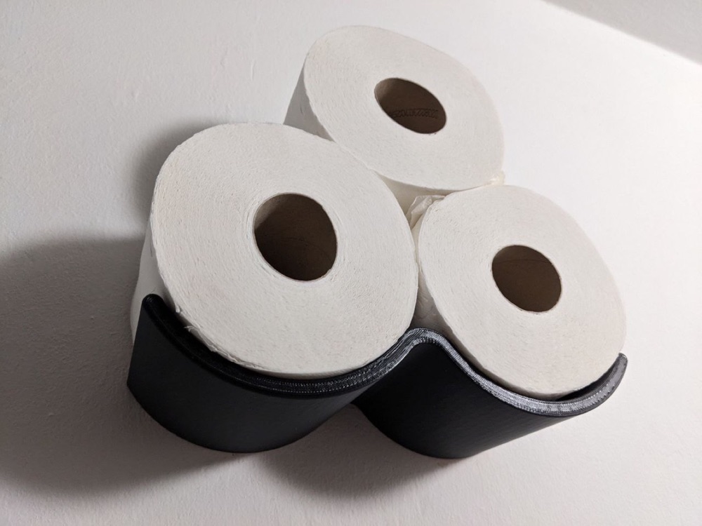 Bulut Biçimli Üç Rulo Tuvalet Kâğıdı Tutucusu (Duvara Takılır) görsel 2