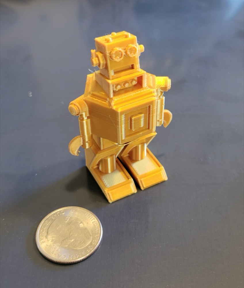 Retro Tarz Oyuncak Robot (İki Boy: 150 mm ve 62 mm) görsel 2