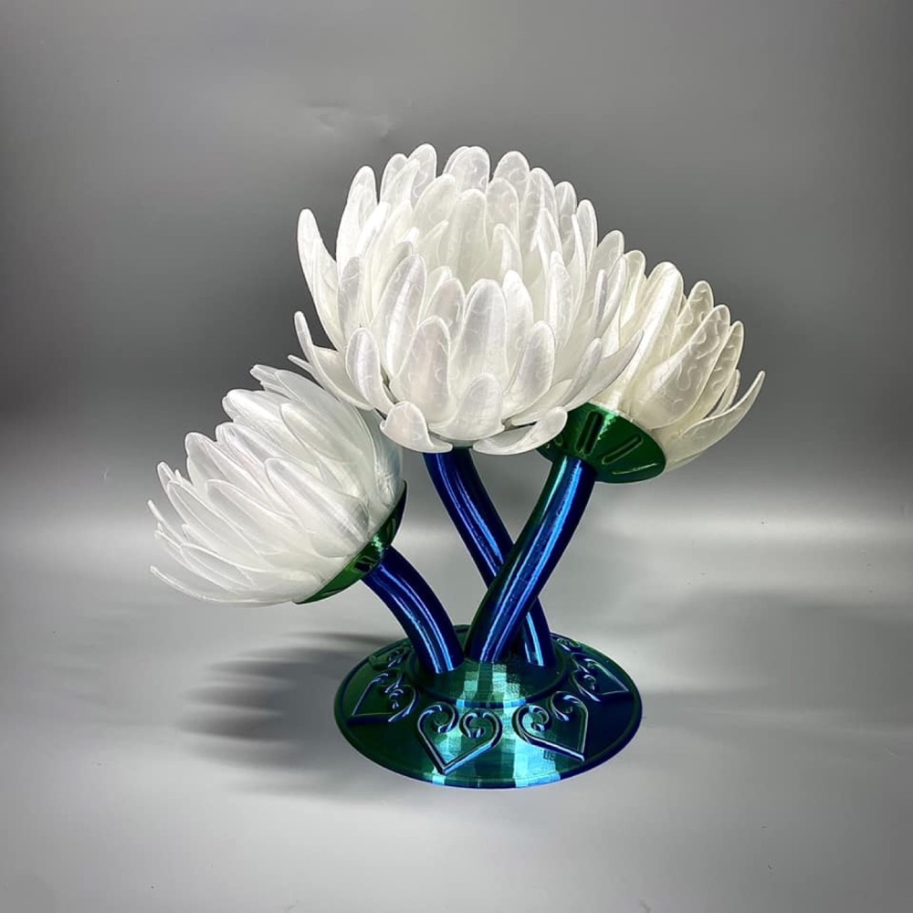 Lotus Çiçeği Işıklı Masa Lambası (Tek ve Çoklu Stand) görsel 2
