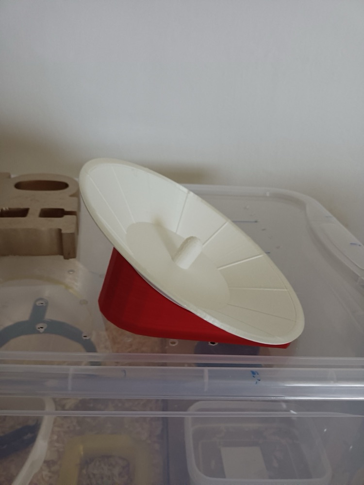 Hamster Koşu Tablası (Eğimli Tabanlı, Yatık Dönen Disk) görsel 2