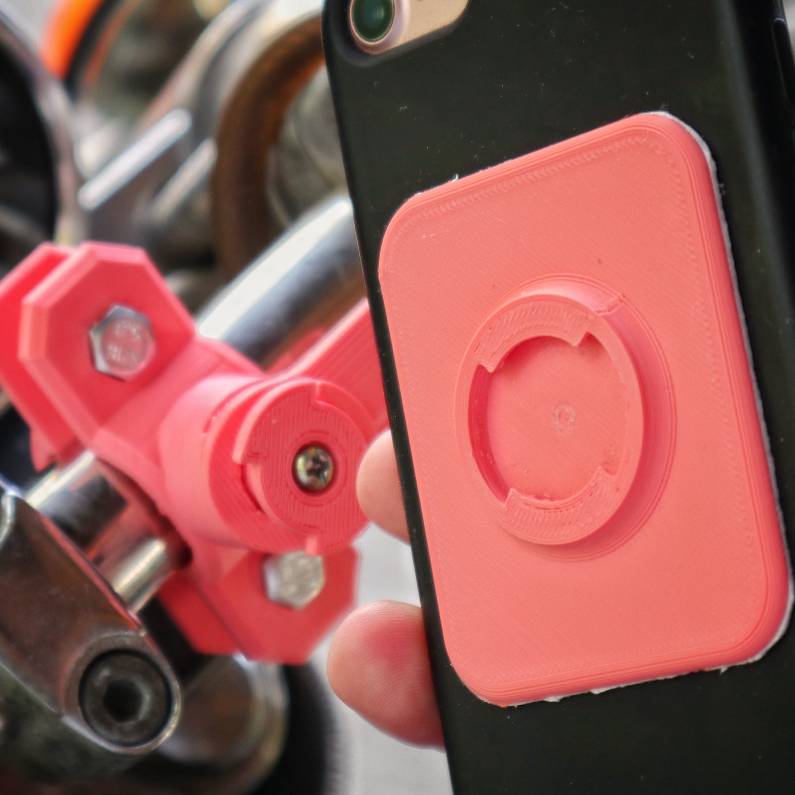 Motosiklet Telefon Tutucusu (Kilit Mekanizmalı) görsel 4