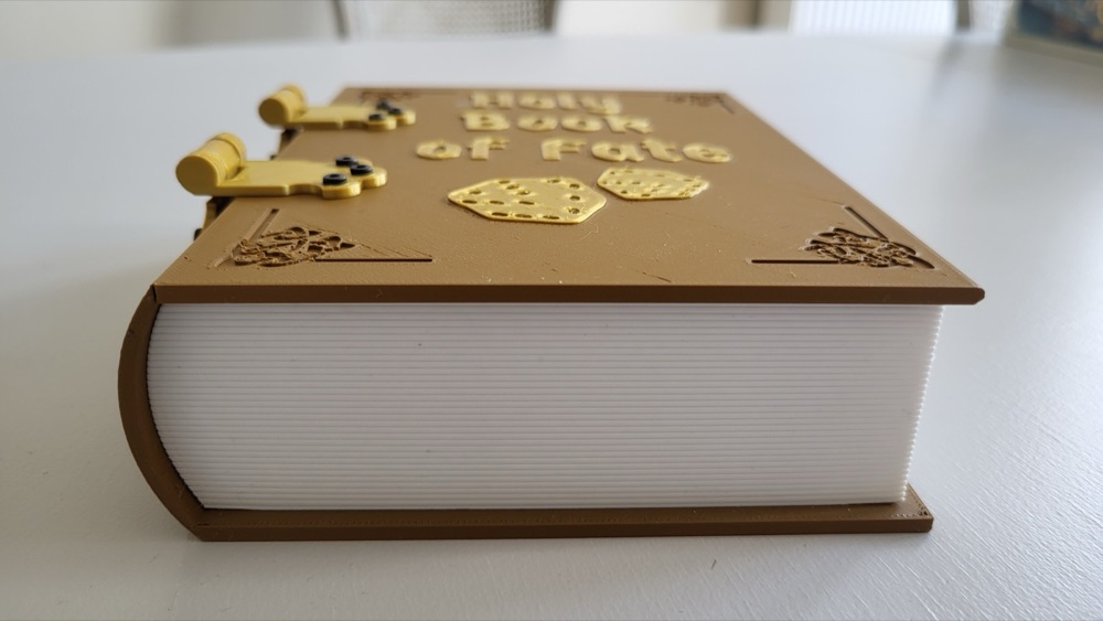 Sahte Kitap Zar Kulesi (Kader Kitabı Temalı, Mıknatıslı, Menteşeli Kapak)