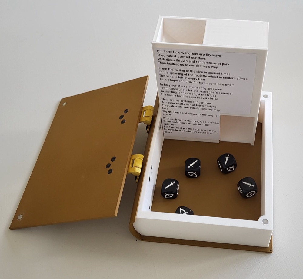 Sahte Kitap Zar Kulesi (Kader Kitabı Temalı, Mıknatıslı, Menteşeli Kapak) görsel 4